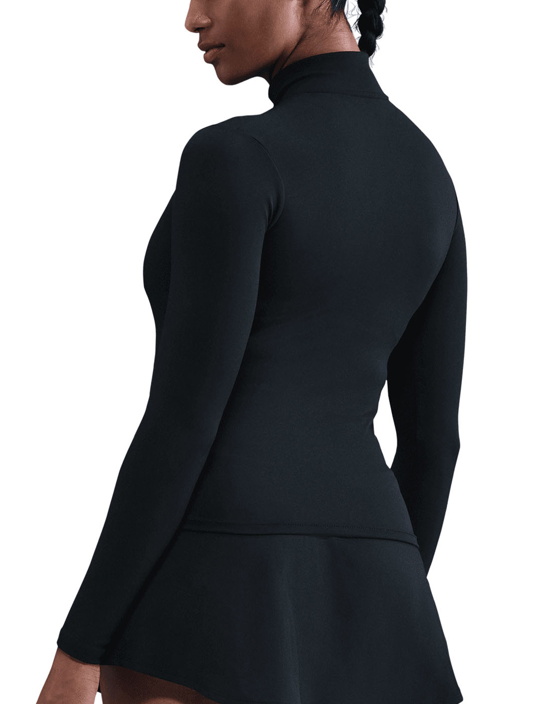 chaqueta ajustada mujer NIKE ONE FITTED DRI-FIT, negro