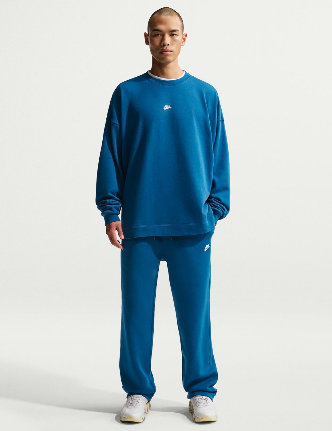 pantalón de chandal recto hombre nike CLUB, azulón