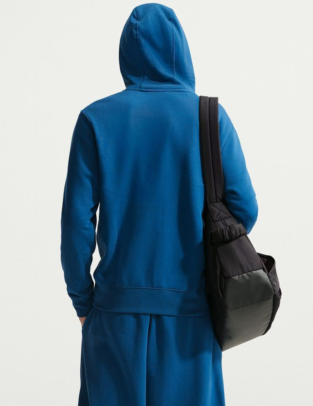 sudadera de capucha abierta con cremallera nike CLUB MEN'S , azul