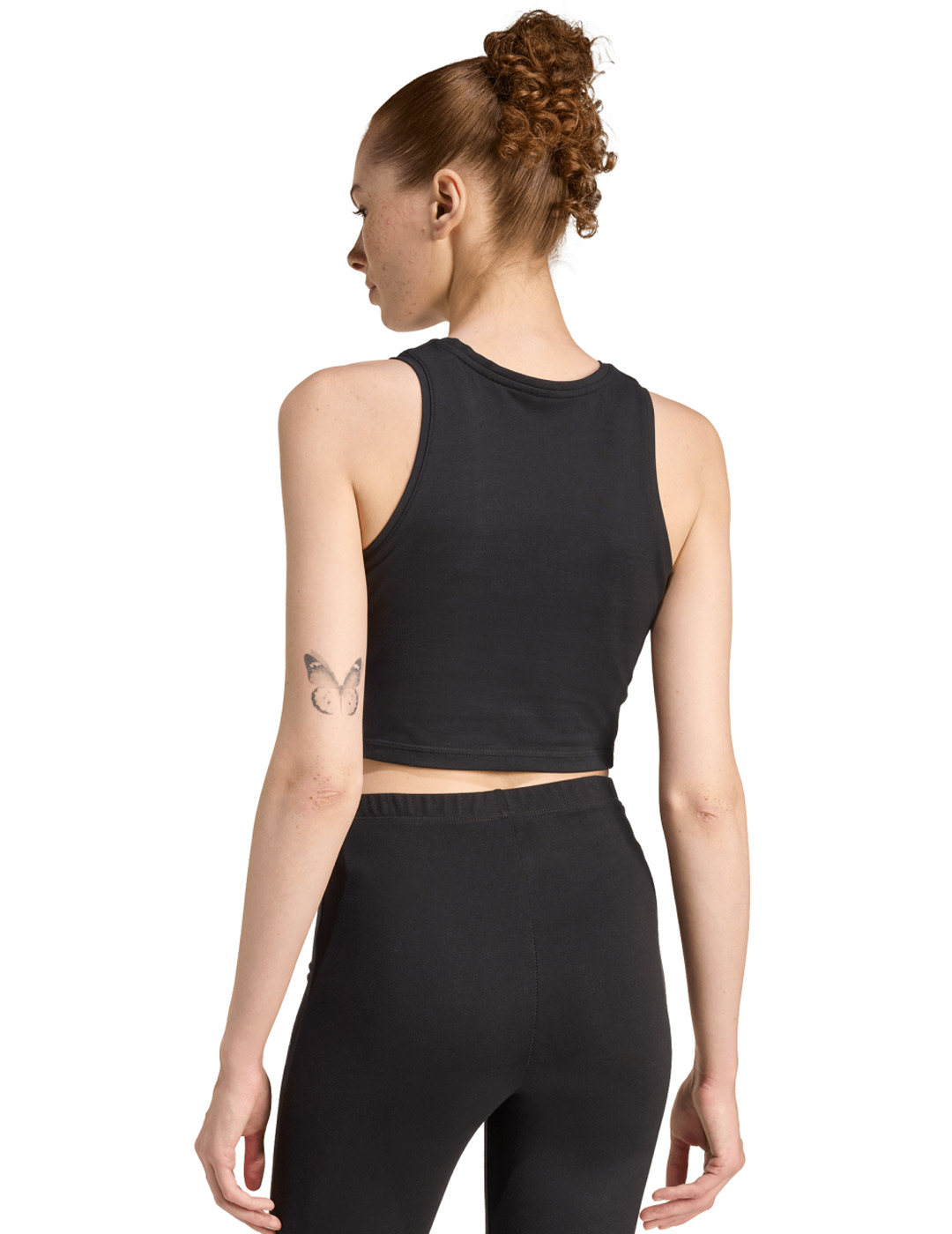 camiseta top adidas 3S PAD TK, negro