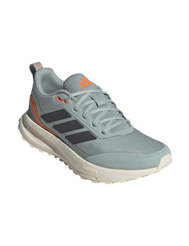 zapatilla trail runningadidas Runfalcon 5  mujer, repelente al agua , gris/naranja