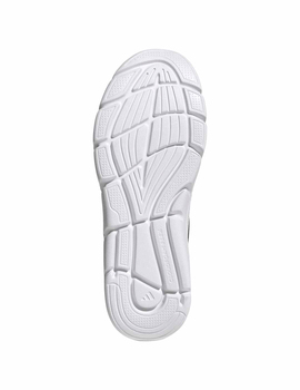 zapatilla adidas Cloudfoam flex-elastic cordones elásticos, gris/negro