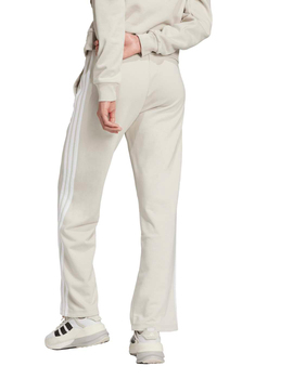 pantalón adidas mujer oversize tres bandas , beige/blanco