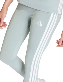 malla adidas mujer tres bandas, verde