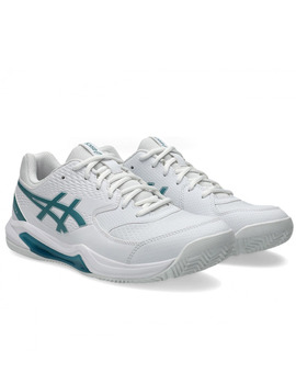 zapatilla padel asics GEL-DEDICATE 8, blanco/verde