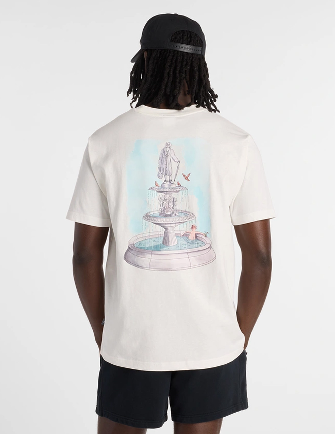 camiseta manga corta new balance FOUNTAIN, blanco