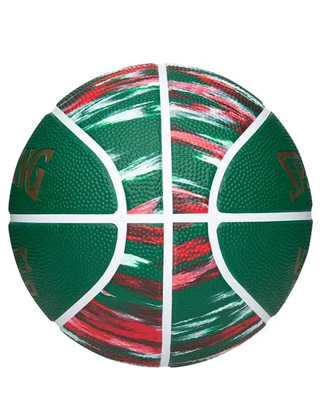 balón de baloncesto spalding 7 VARSITY TF-150 GREEN MARBLE, verde