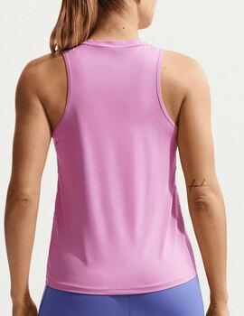 camiseta nike mmujer asas One, dri-fit, rosa