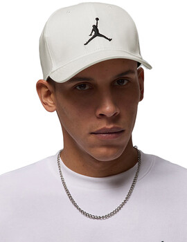 gorra Jordan visera curva, blanco