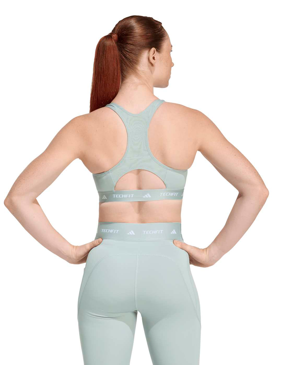 sujetador deportivo adidas TF, verde agua