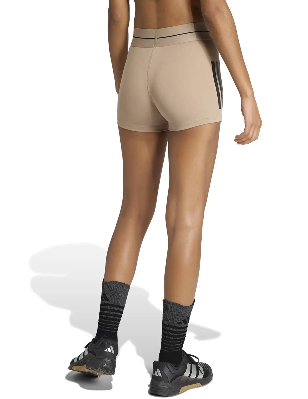 short adidas mujer HYG 3", camel
