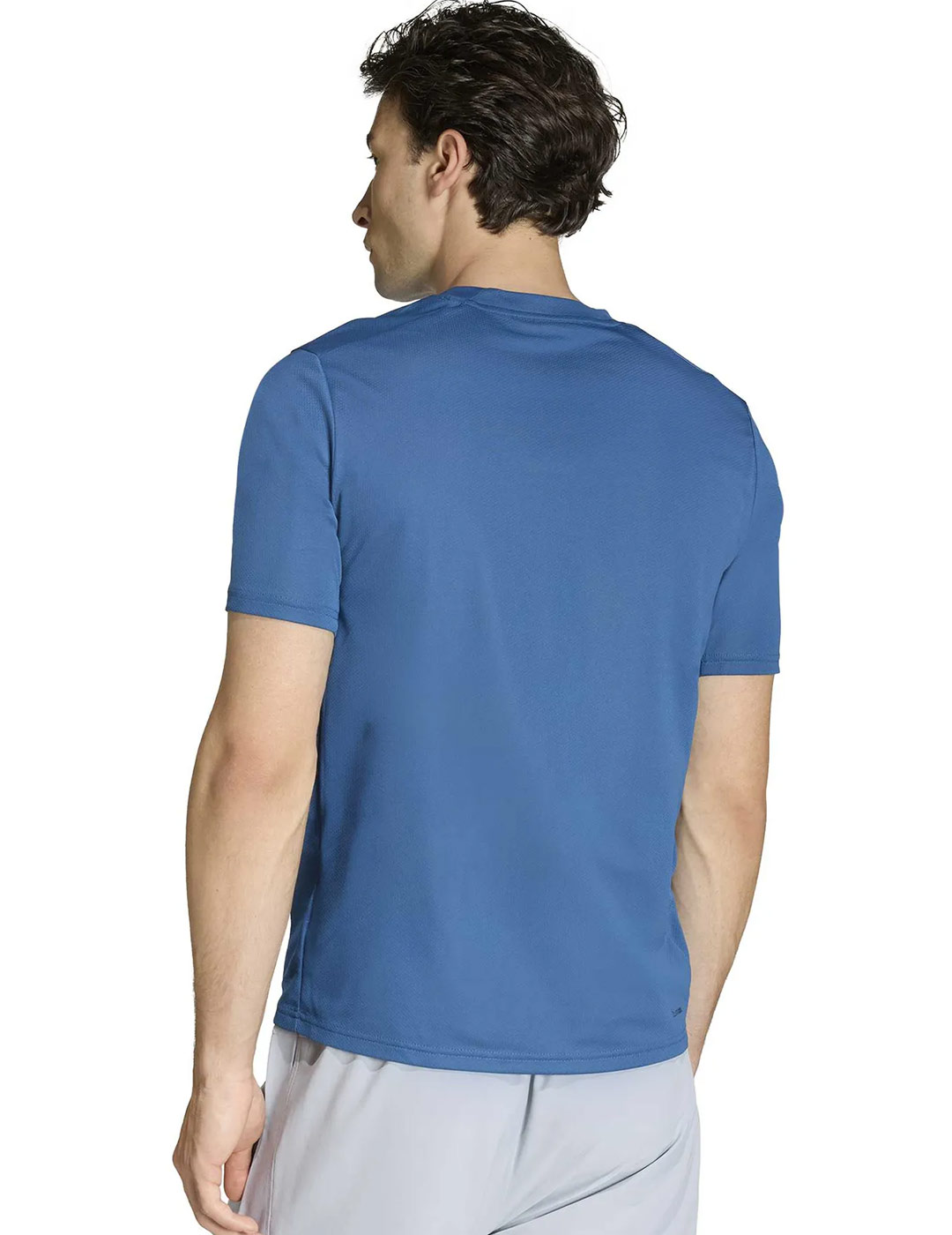 camiseta técnica adidas hombre manga corta, azul