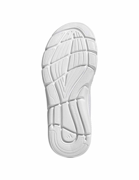 zapatilla adidas mujer cloudfoam flex-cordones elásticos, blanco/oro