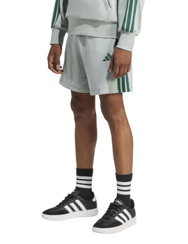 short adidas hombre tres bandas algodón verde/verde