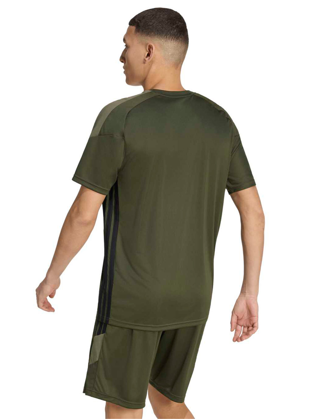 camiseta entreno adidas hombre Tiro, verde Kaki