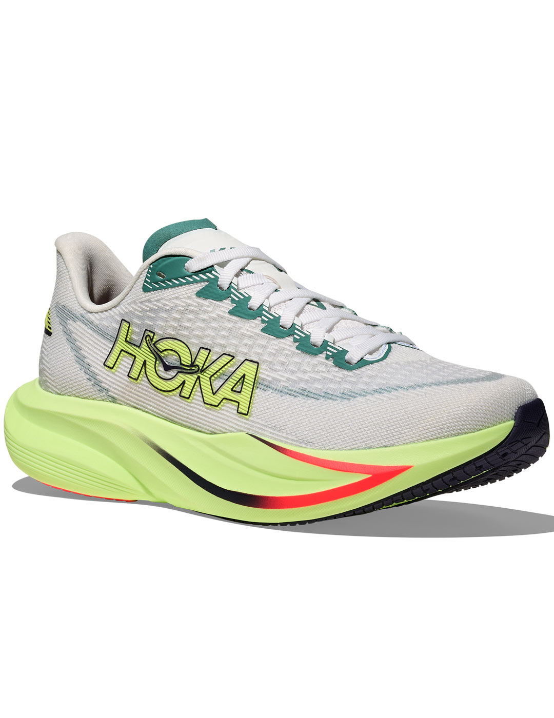 zapatilla running hombre Hoka MACH 7, gris/verde
