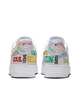zapatilla hombre nike  AIR FORCE 1 '07 LV8, blanco/multicolor
