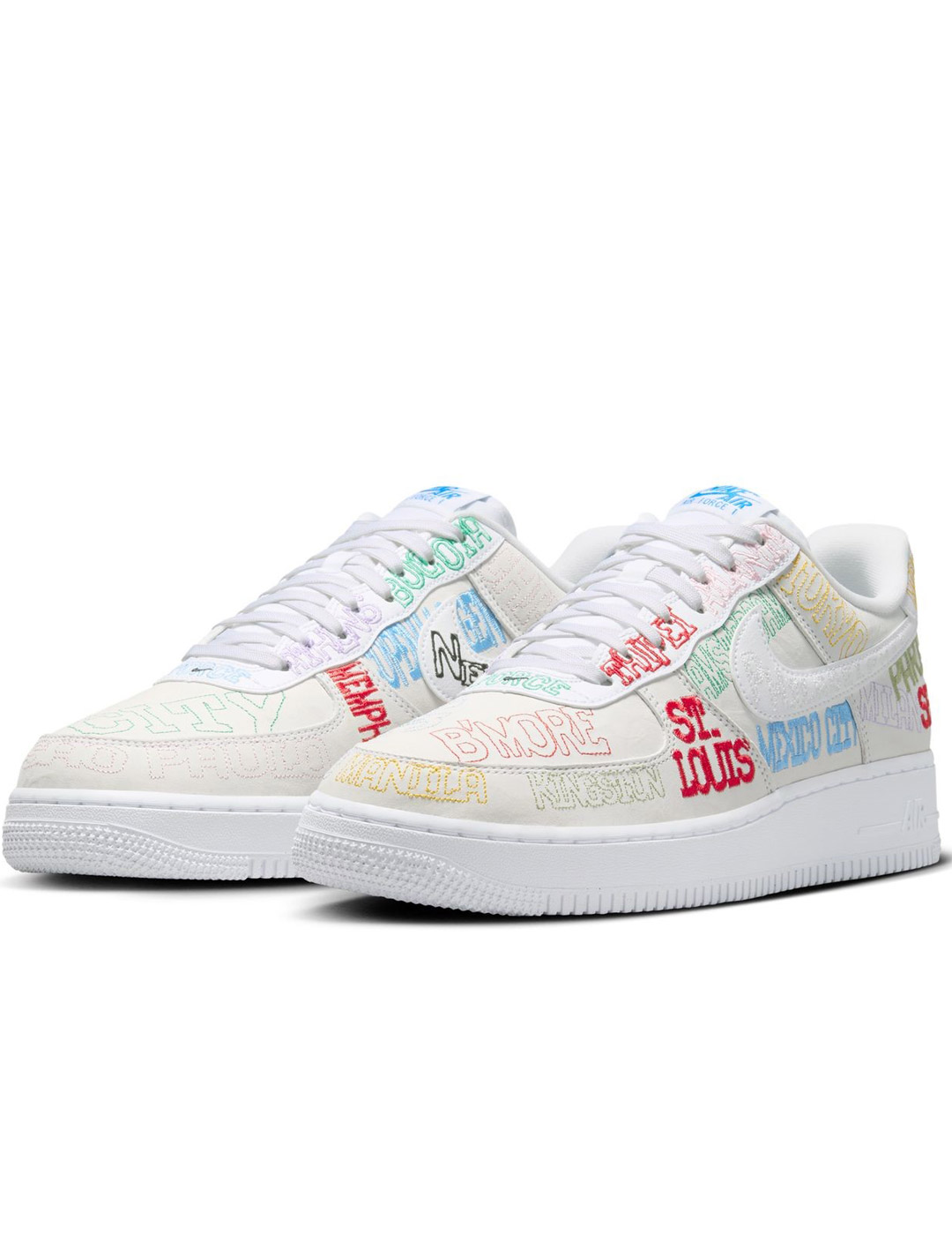 zapatilla hombre nike  AIR FORCE 1 '07 LV8, blanco/multicolor