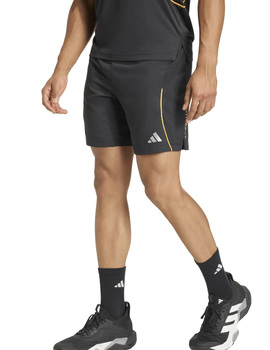 short trainning hombre adidas  TECH APP, negro/oro