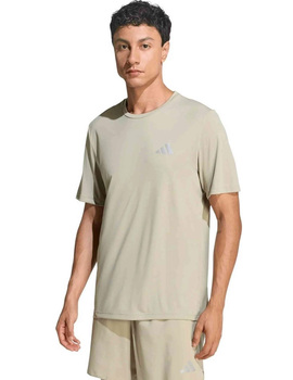 camiseta hombre manga corta adidas running, camel