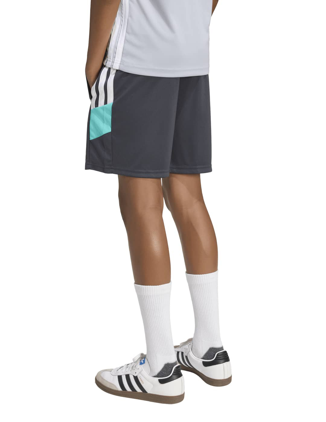 short adidas junior TIRO ES, gris/verde