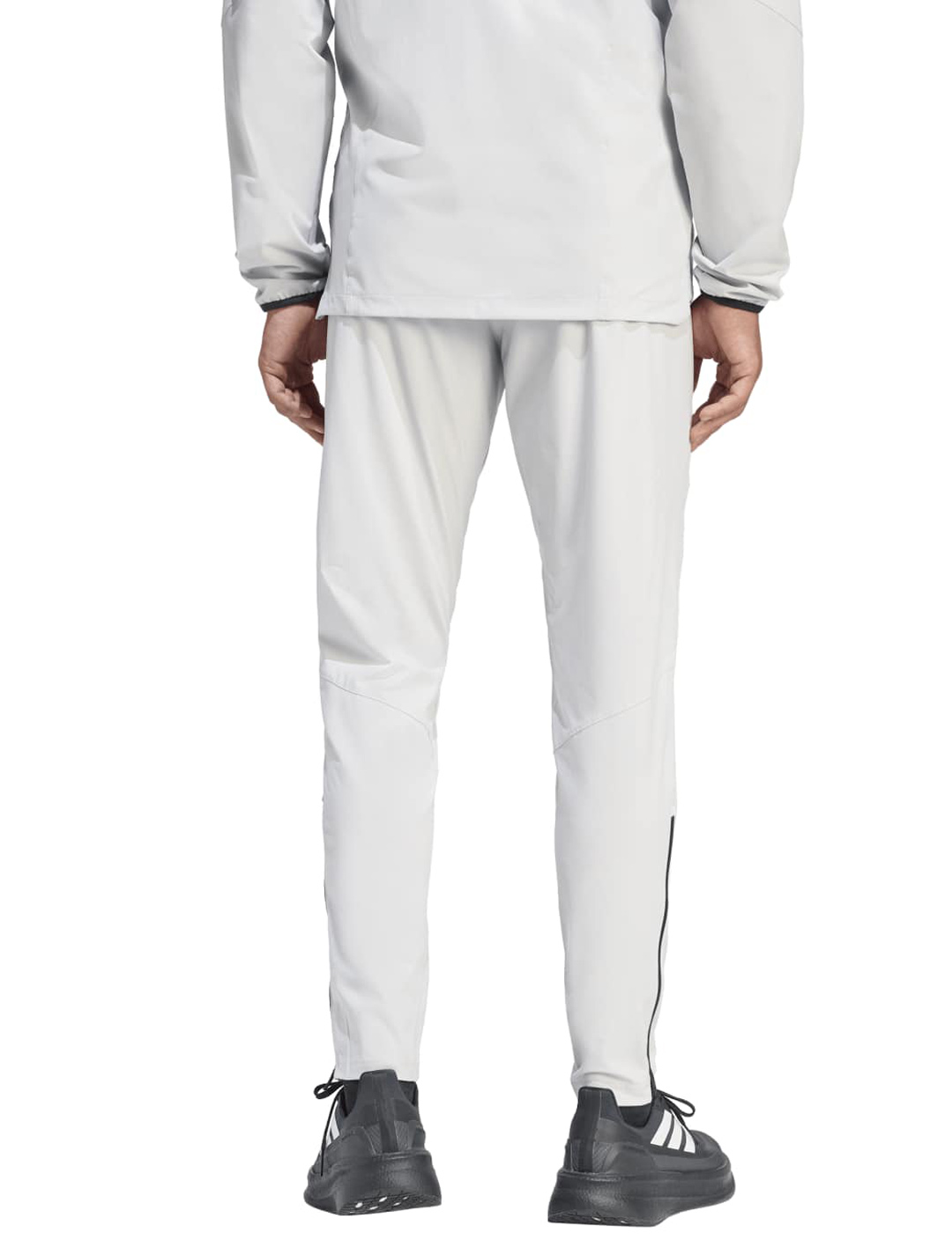 pantalón largo adidas hombre microfibra, gris/negro