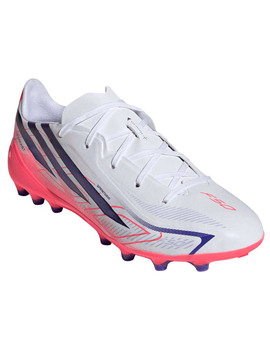 bota de fútbol adidas F50 HYPERFAST LEAGUE AG Junior, blanco/rosa
