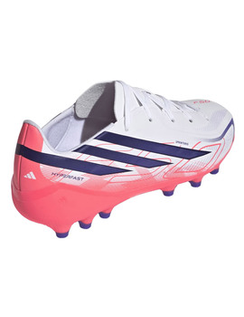 bota de fútbol adidas F50 HYPERFAST LEAGUE AG Junior, blanco/rosa