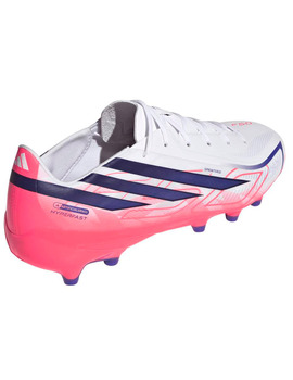 bota de fútbol adidas  F50 HYPERFAST LEAGUE AG, blanco/rosa