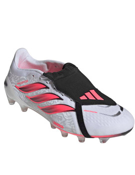 bota de fútbol adidas PREDATOR PRO FT AG, blanco/rojo/negro
