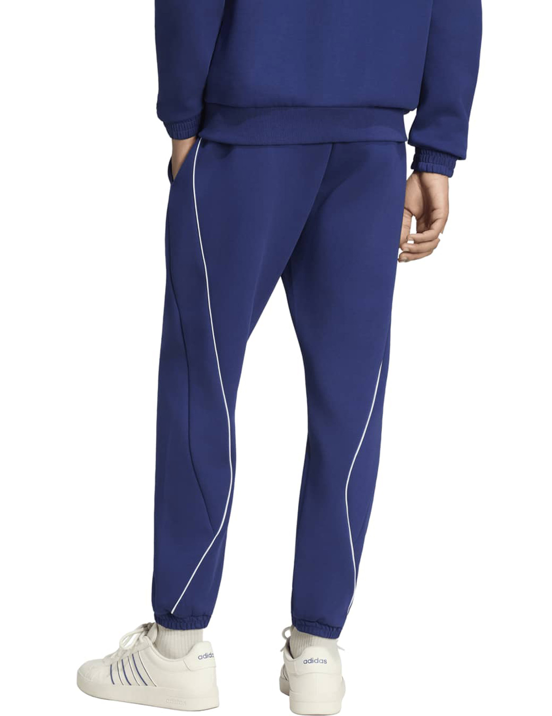 pantalón de chandal adidas algodón con puño, azulon