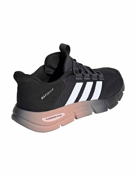 zapatilla adidas mujer walking CLOUDFOAM FLEX - RAPIDFIT, negro