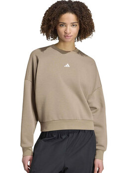 sudaddera mujer cuello redondo adidas  SL FC SWT, marrón