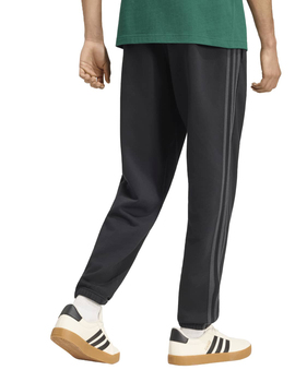 pantalón hombre adidas tres banda con puño negro/gris