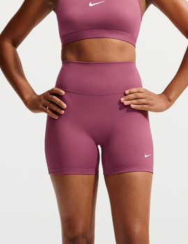 short licra mujer nike  ONE  HIGH-WAISTED 5", rosa