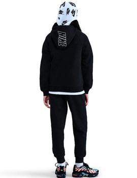 chandal algodón con capucha nike junior  SPORTSWEAR CLUB , negro
