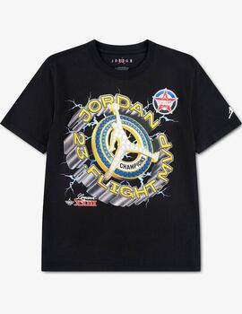 camiseta manga corta Jordan jr. Medallion, negro