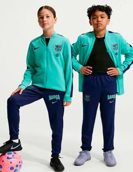 chandal FC Barcelona junior, turquesa/marino