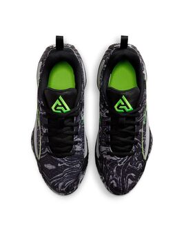zapatilla baloncesto junior GIANNIS IMMORTALITY 5, negro/lima