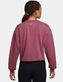 sudadera cuello redondo mujer nike, rosa