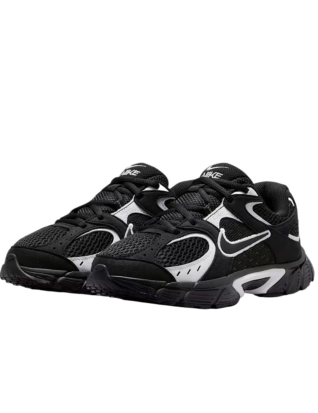 zapatilla junior nike  V5 RUNNER SUEDE , negro/blanco