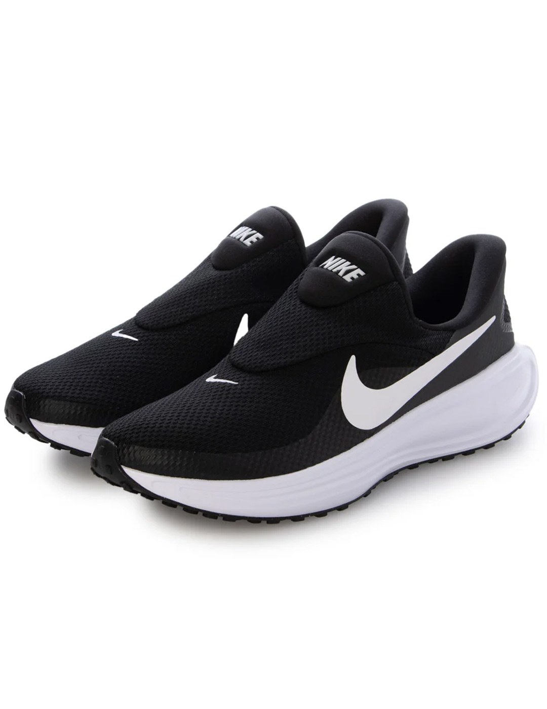 zapatilla mujer  nike sin cordon nike REVOLUTION 8 EASYON , negro/blanco