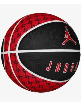 balón de baloncesto 7 JORDAN PLAYGROUND 2.0 8P DEFLATED, rojo/negro