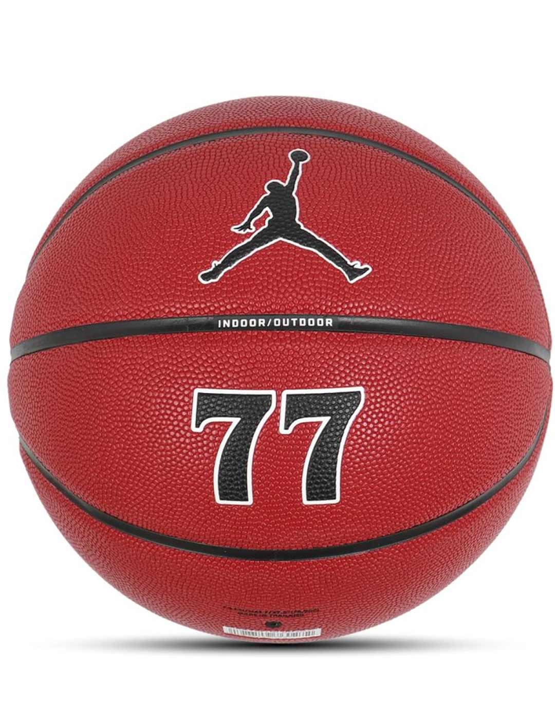 balón de baloncesto 7 JORDAN ALL COURT 8P L DONCIC, rojo/blanco