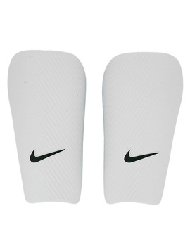 espinillera nike con gomas, blanco/negro
