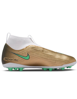 bota de fútbol nike con calcetín KYLIAN MBAPPÉ JR SUPERFLY 11 CLUB, dorada