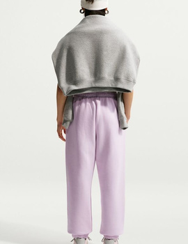 pantalón nike mujer oversize algodón con puño STUDIO, rosa