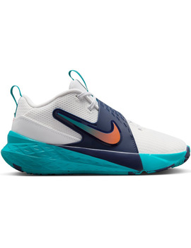 calzado de baloncesto junior nike  TEAM HUSTLE D 12 . blanco/azul