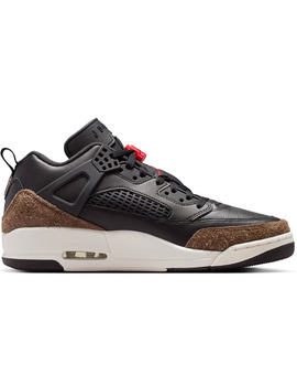 zapatilla junior JORDAN SPIZIKE LOW , negro/rojo/marrón
