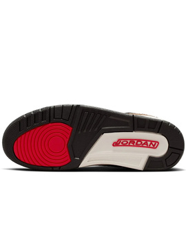 zapatilla junior JORDAN SPIZIKE LOW , negro/rojo/marrón